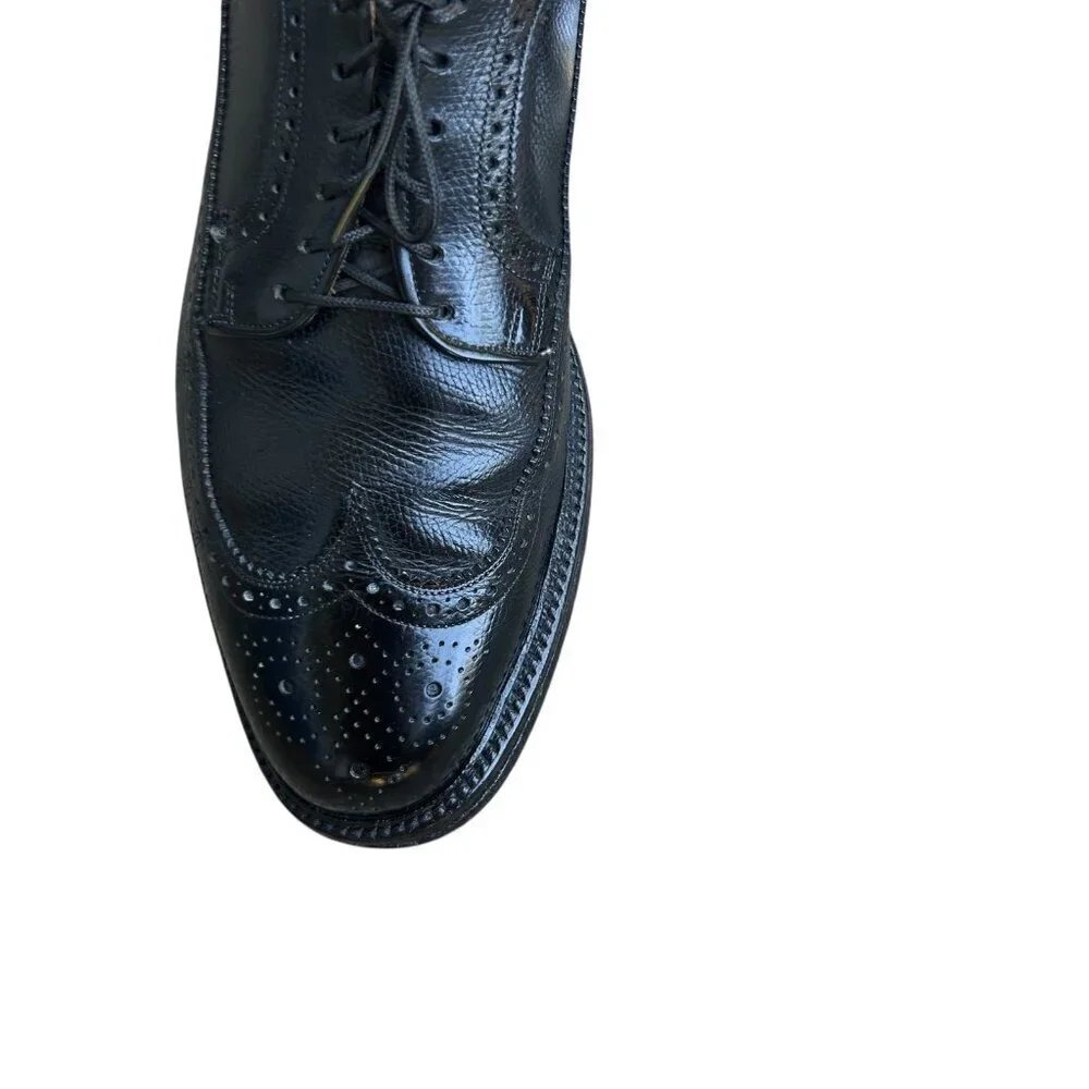 Towncraft Vintage Men's Black Wingtip Lace Up Oxfords Size 10.5 C